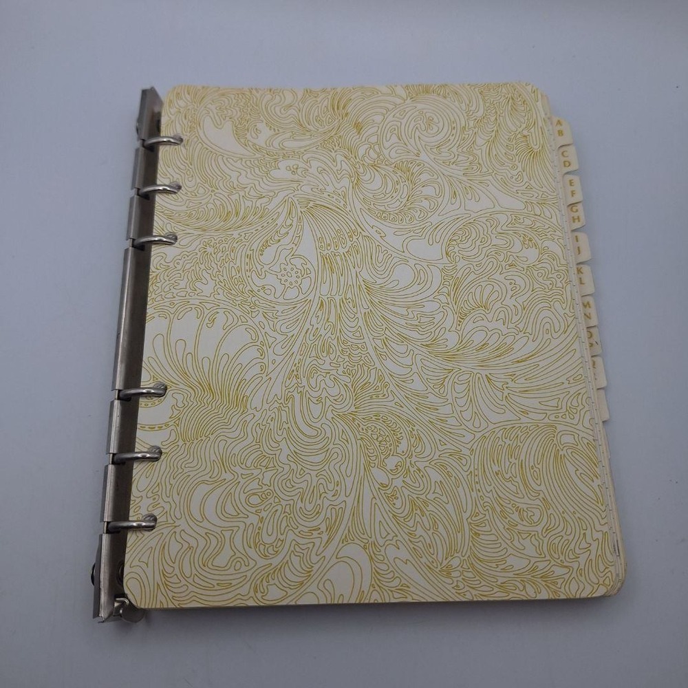 Vintage CR Gibson Address Book Organizer Grid Pattern Broken Cover Binding - Picture 6 of 12